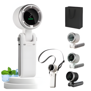 2025 New Mini Handheld Refrigeration High Speed ​​Turbo Fan Portable Foldable Small Fan Household Neck